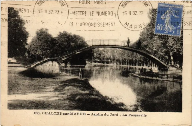 CPA CHALONS-sur-MARNE - Jardin du Jard - La Passerelle (742882)