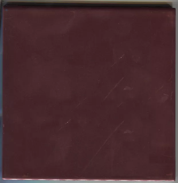 Tile 6x6* English Walnut Red Iridescent Retired Mosaic Ceramic C#IR90 1 Pc
