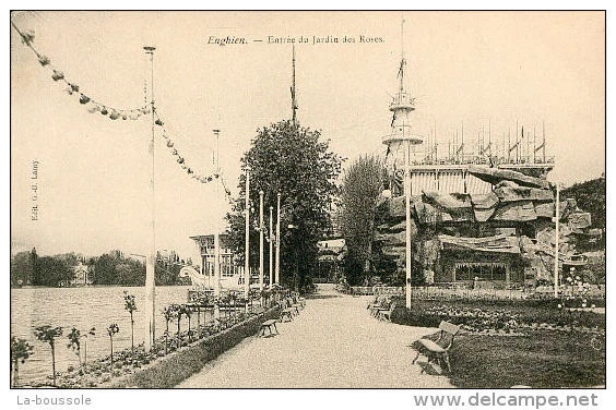 95 ENGHEIN LES BAINS -- entree du jardin des roses.