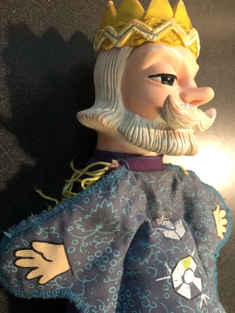 Mr. Rogers KING FRIDAY 1977 Ideal Hand Puppet 12” Vintage 70s
