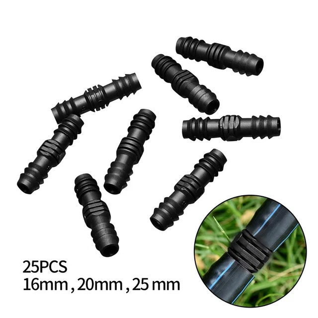 Neuheit Schlauch Adapter Kunststoff Reduzierstück Schwarz 16mm 20mm 25mm