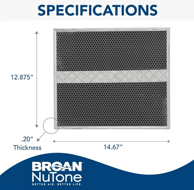 HPF30 CHARCOAL FILTER (XC) for Dual Filter Ductless Range Hoods, Carbon