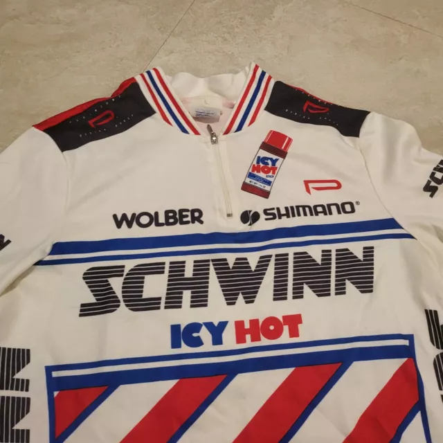 VTG 90s Paramount Design Italy Mens L Schwinn Wolber Schimano Jersey VTG 90s Paramount Design Italy Mens L Schwinn Wolber Schimano Jersey