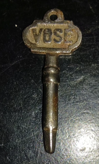 ANTIQUE TREADLE SEWING Machine or Piano Keyboard Lock 3-Sided KEY