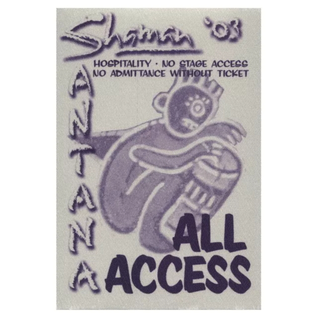 Santana 2003 Shaman concert tour All Access Backstage Pass