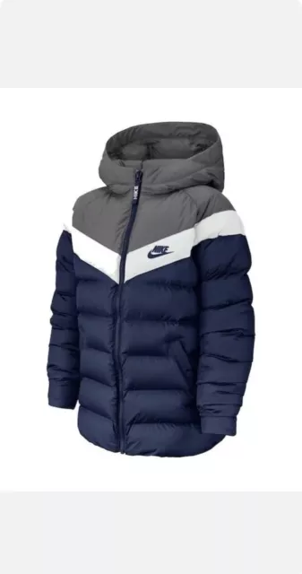 Nike Boys Sportswear Hooded Puffer Jacket, Size (Xs 7-8 Years)  (Cv9692-410)