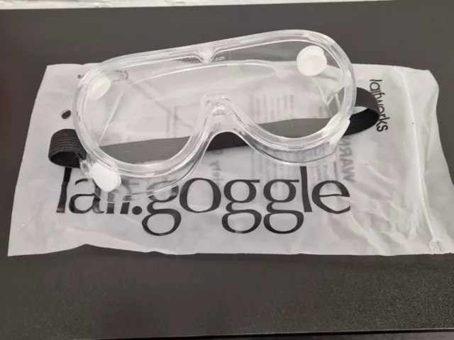 150 X Safety Goggles Anti Fog Clear Safety Eye Wear Job Lot Box Of 150