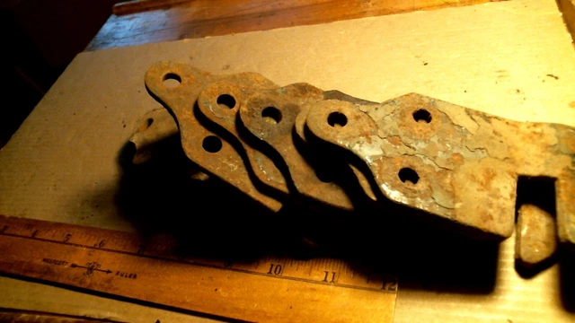 8 Heavy Duty 1/4" Steel Barn door Gate Latch Plates antique vintage old hardware 10