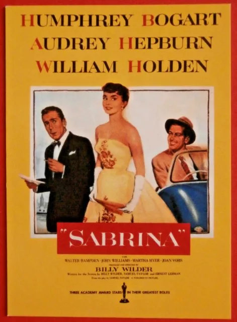 Movie Posters #2 - Card #20 - Audrey Hepburn, Humphrey Bogart - Sabrina (1954)