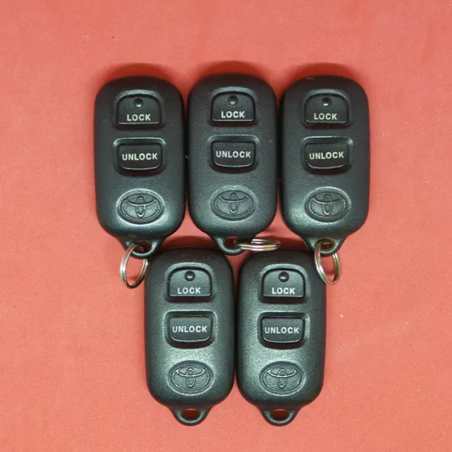 LOT OF FIVE (5)  Toyota  OEM KEY FOB Keyless Entry Remote  3B - GQ43VT14T
