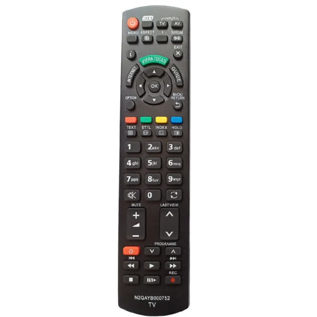 Remote Control N2QAYB000752 for Panasonic TV 3d TV Viera Internet Smart TV
