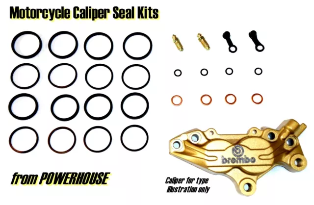 Aprilia RSV 1000 Mille, SP & R  1999 2000 Brembo front brake caliper seal kit