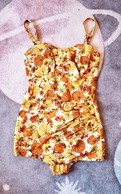 Perfection Fit by Roxanne Swim Suit 1950s 1960s Authentic Vintage 36B