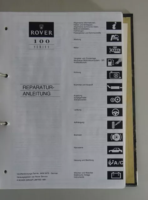 Workshop Manual Rover 100/111/114 Incl. Gta + Gti from Year 1990 3