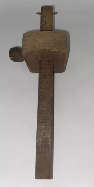Vintage STANLEY No. 61 Wood Scribe Marking Gauge Ruler ~ Made in USA