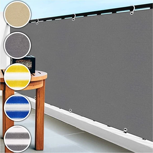 AEREY Balkon Sichtschutz 75x900 Cm – Wind- Und UV-Schutz Für Balkon, Terrasse & Garten | Einfach Montieren Mit Kabelbindern