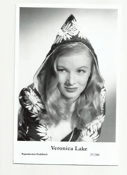 (Bx16) Veronica Lake Photo Card (27/280) Filmstar  Pin Up Glamour Girl Moviestar