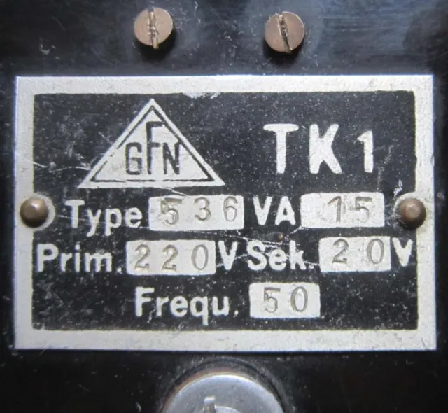 Vintage GFN FLEISCHMANN 536 Trafo Transformator Bakelit-Gehäuse Transformer gut 3