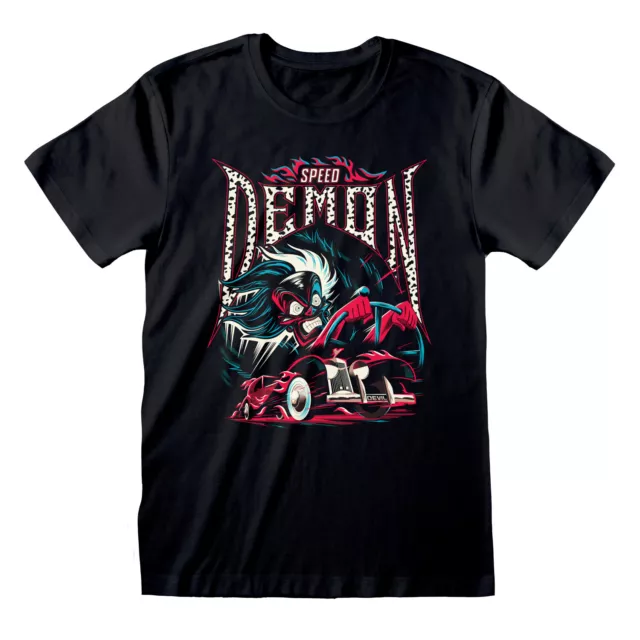 Cruella T Shirt Speed Demon Official Disney VIllains 101 Dalmatians New Tee