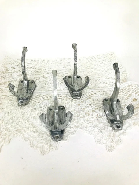 Coat rack triple Vintage hook Hanger rustic wall hook Decorative wall hooks Coat