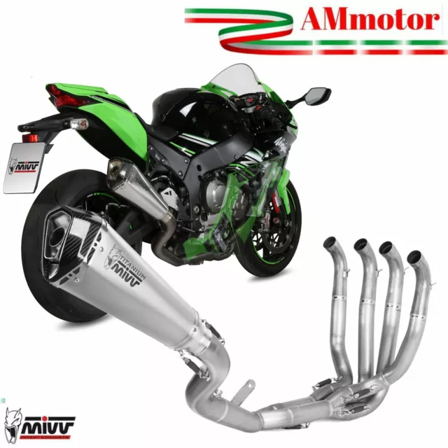 Echappement Comp Mivv Kawasaki Zx-10 R 2017 Moto Delta Race Collectuers Titane