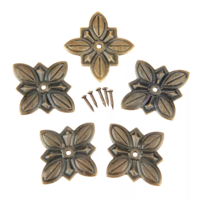 50pcs Antique Bronze Upholstery Nails Furniture Jewelry Box Sofa Tack Pin Stud