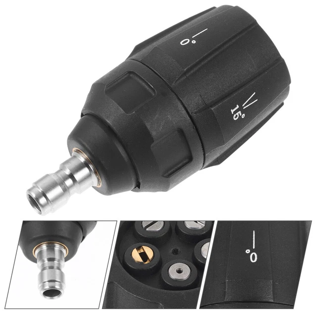 Buse Turbo Rotative Pour Nettoyeur HP - 3 GPM 3600 PSI, Connexion Rapide 1/4", Laiton | Nettoyage Béton, Brique