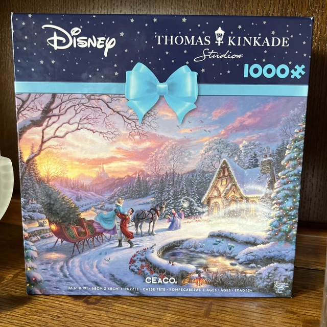 DISNEY THOMAS KINKADE Cinderella Bringing Home The Tree 1,000 Pc Jigsaw