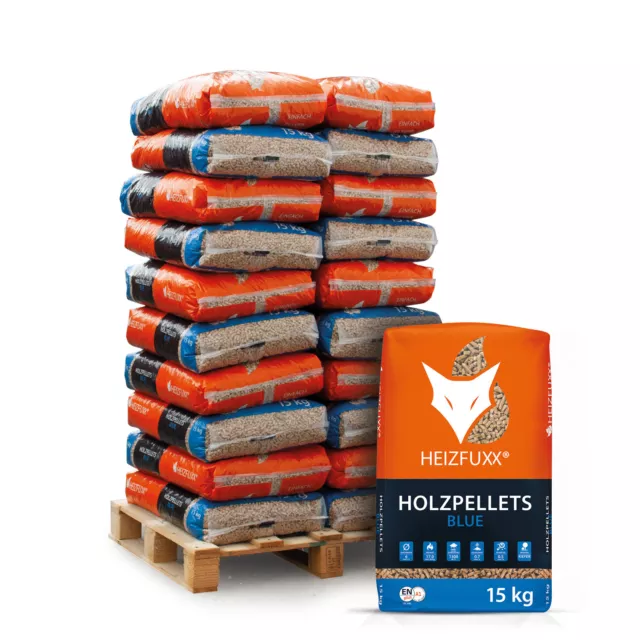 Holzpellets Sackware Qualitäts Öko Pellet Heizung 15kg x 20 Sack 300kg Palette