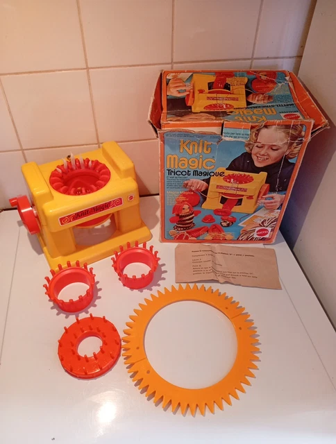 Machine à Tricoter Knit Magic Mattel - Vintage 1874 - Dans Sa Boîte
