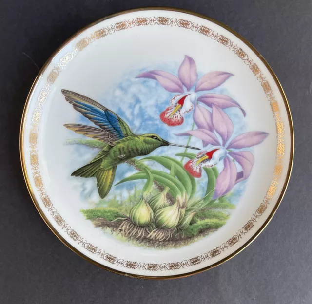 Hamilton Collection Plate “Great Sapphirewing”  The Jeweled Hummingbirds 1988