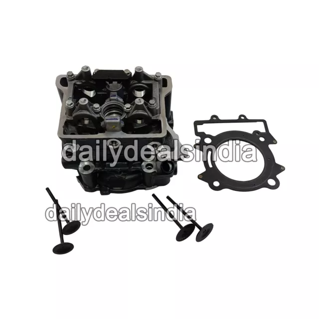 Fit For KTM Duke 390 Cylinder Head With Intake, Exhaust Valve & Gasket Kit