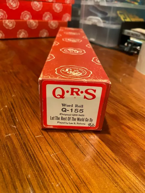 QRS Player Piano Word Roll Q-155 Let The Rest Of The World Go By Lee S. Roberts