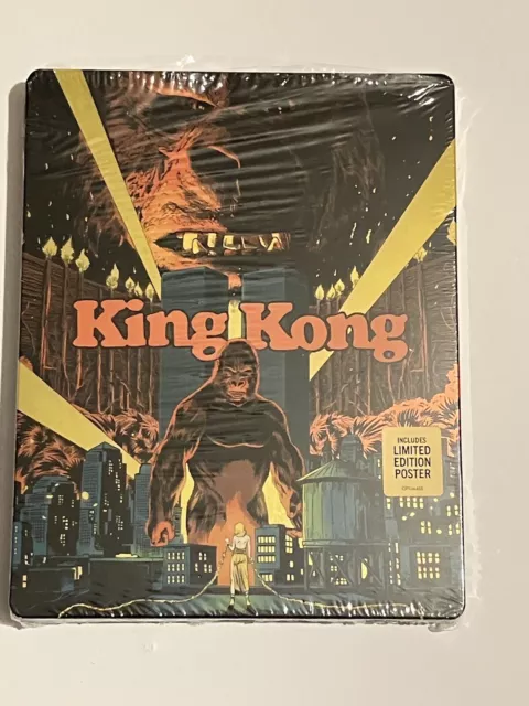 King Kong (1976) Limited Edition 4K UHD Blu-Ray Steelbook + Poster