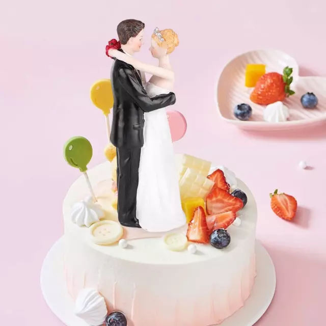 Funny Couple Statue 1Pcs Wedding Cake Topper for Engagement