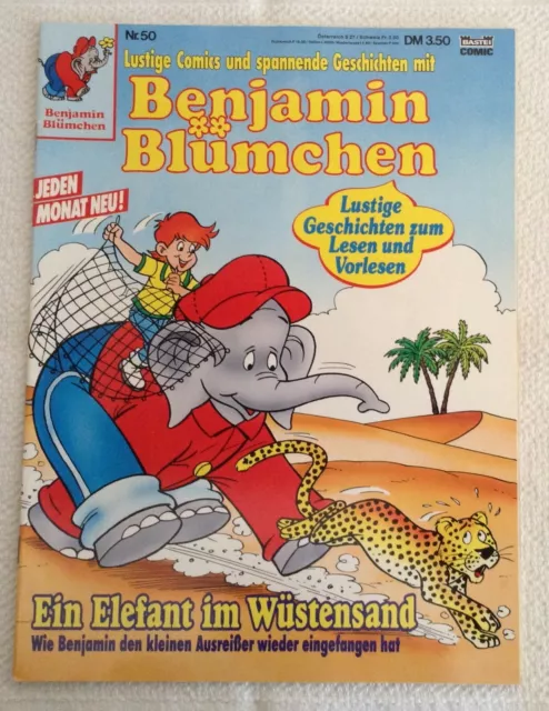 Benjamin Blümchen Comic Nr. 50 Ein Elefant im Wüstenland, BASTEI, Vintage