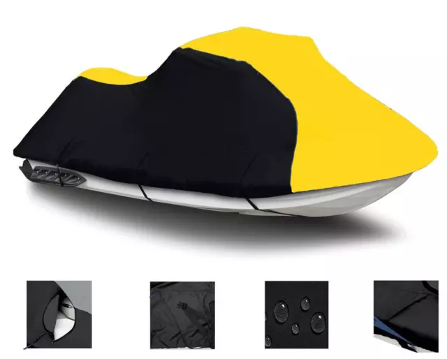 YELLOW PWC JET SKI Cover SeaDoo Bombardier RX DI 2000 2001 2002 2003 2 Seater