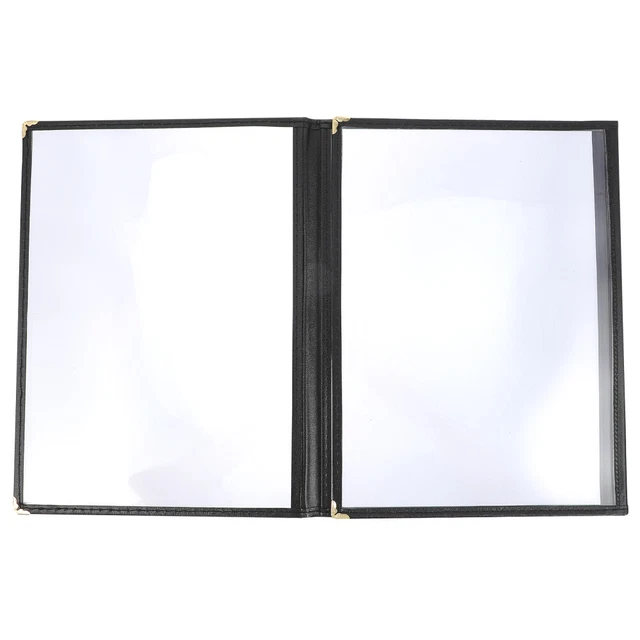 Menu Covers Book Transparent Page Protector Recipe Sheet Protectors Menu Folder