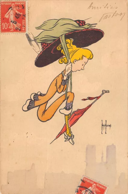 Cpa Illustrateur Signe Aurrens