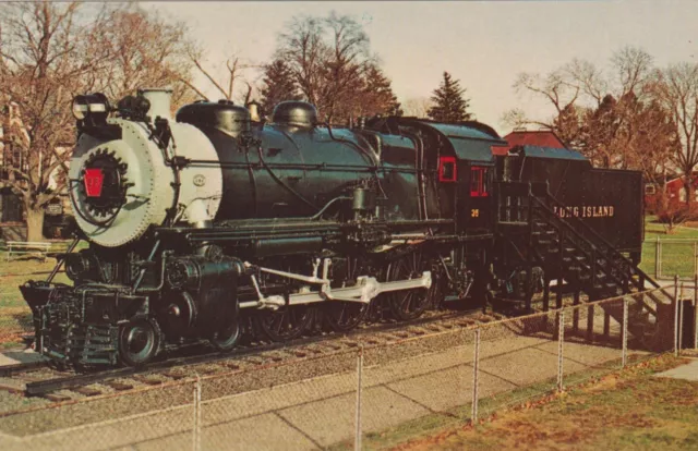 LONG  ISLAND  RAIL  ROAD   # 35 last steamer on the LIRR, on display in 1970