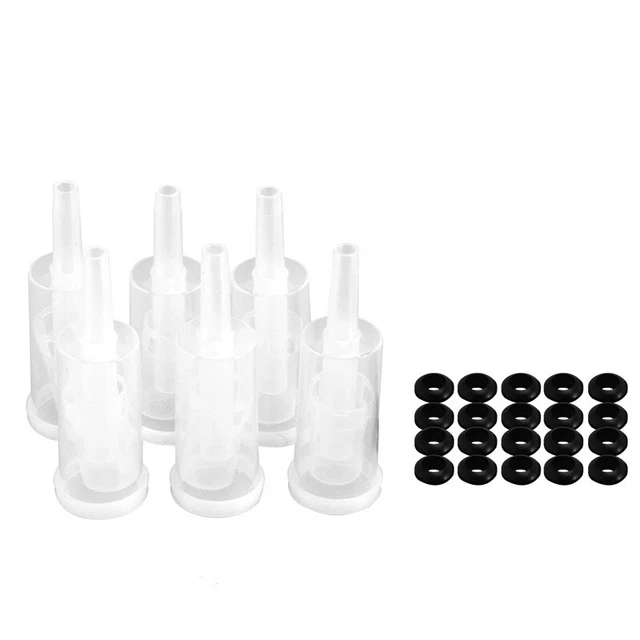 Juego de esclusas de aire para fermentación, 20 ojales de silicona y 6 piezas PlastJ8G2