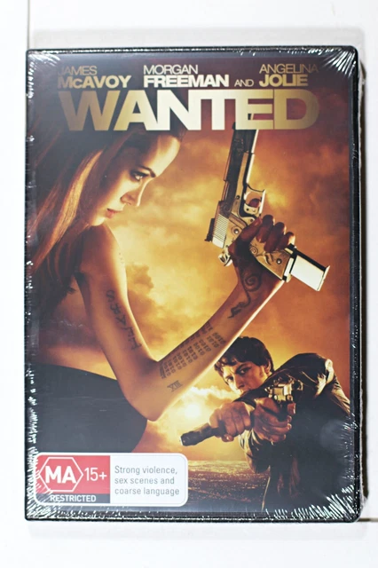 Wanted - Morgan Freeman Angelina Jolie James McAvoy : Region 4 DVD New Sealed