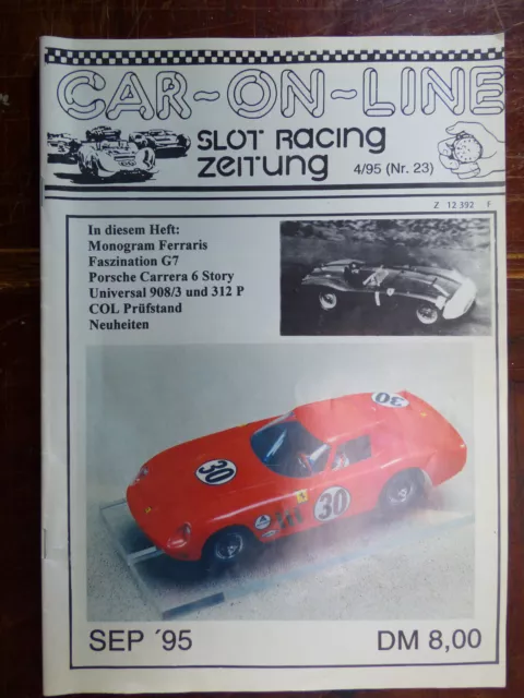 Car-On-Line Slot Racing Zeitung September 1995 Monogram Universal G7 54 S.