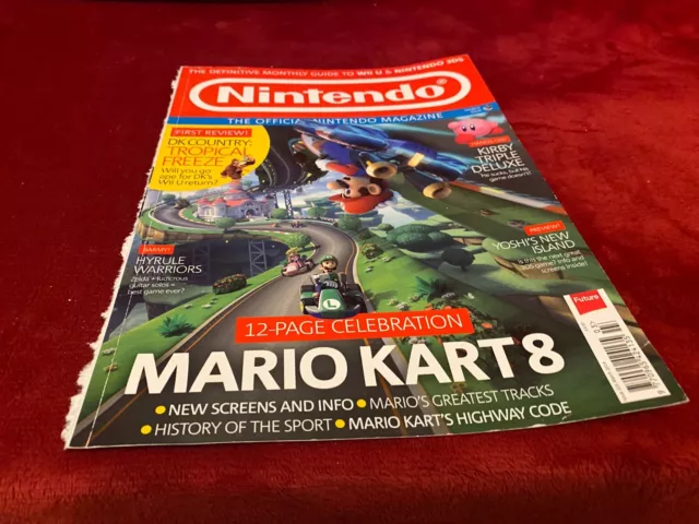 Game4 Nintendo Magazine Cover Page 11X8 Mario Kart 8..