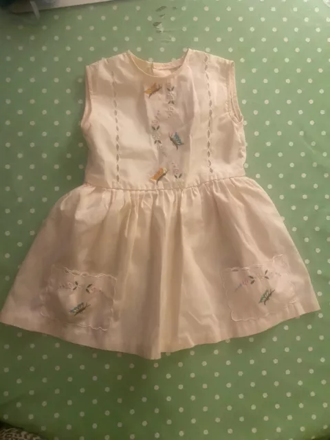 Abito estivo vintage anni '80 farfalla bambina