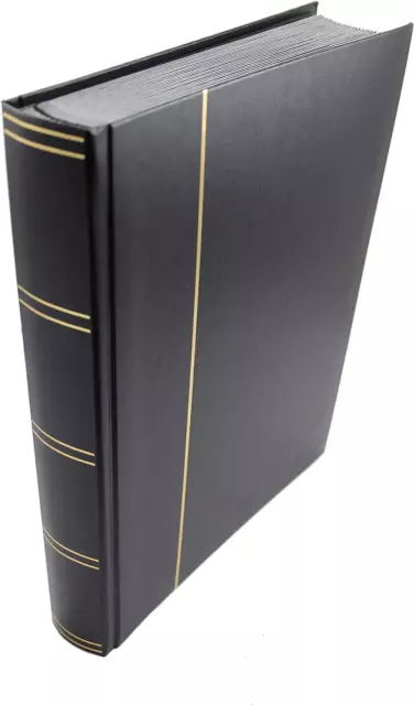 Dauwalders 30/60 Black Page Stamp Album Stockbook (Black)