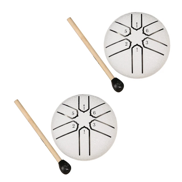 Tambour De Pluie (tongue Drum) 6 Notes En La – Acier Carbone, 7,8 Cm – Instrument De Méditation, Relaxation Et Création Musicale - 3