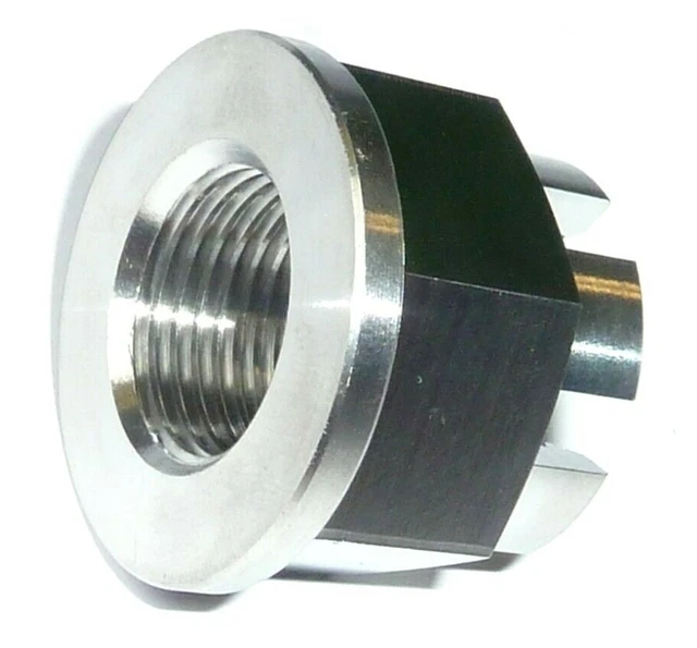 KAWASAKI ZX10R NINJA 20042010 Rear Axle Castle Flanged Nut Titanium