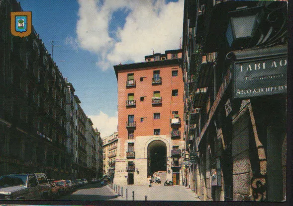 Antigua Postal De Madrid Arco De Cuchilleros Postcard Postkarte          Cc01559