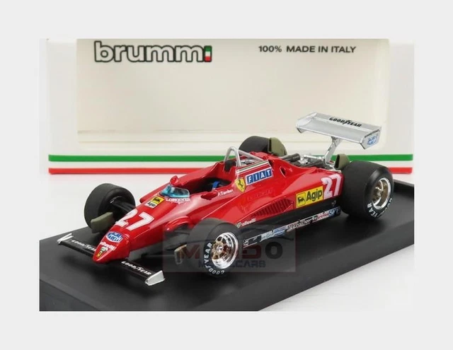 Miniature Brumm 1/43 – Ferrari F1 126CK Turbo #27 – Villeneuve GP Italie 1981